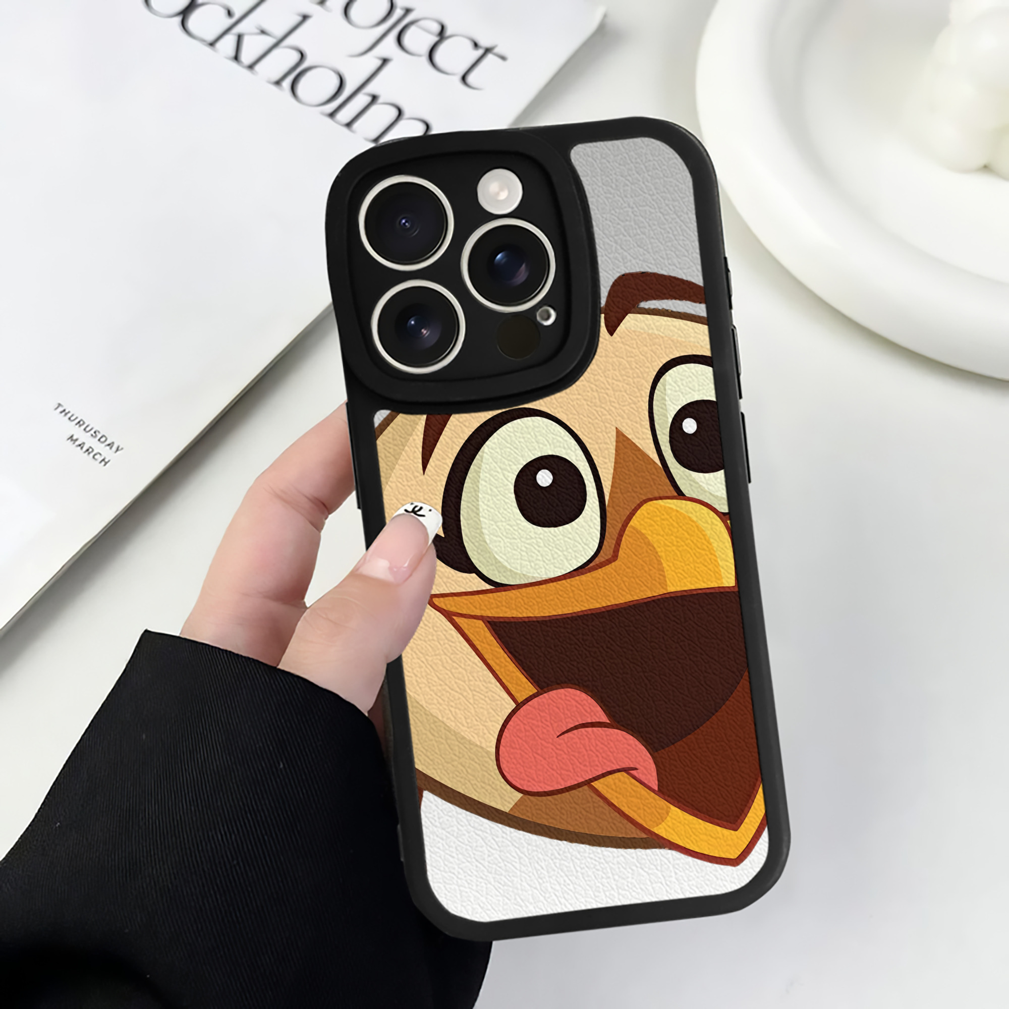 （画像用） Angry Birds アングリーバード 【iPhone 16シリーズ対応】シリコンスマホケース（レザー調） 材質：シリコン